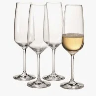 4 Champagne Flutes by Villeroy & Boch 