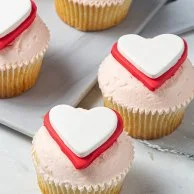 6 Assorted Heart Cupcakes By Sugar Daddy'S Bakery 