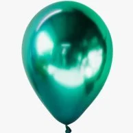 Green Chrome Latex Balloons