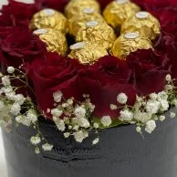 Red Rose & Chocolate Box 