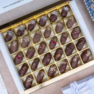 Assorted Chocolate Dates Large 30 Pcs By Orient Delights