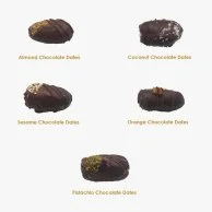 تمور شوكولاتة متنوعة وسط - 20 قطعة من شوكولاتيير