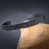 “آية الكرسي” Black Stainless Steel Bracelet