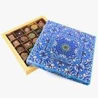 Blue Chocolate Box & Customized Tablet by Forrey & Galland
