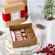 Christmas Collection Wrapped Chocolate - Brown Box