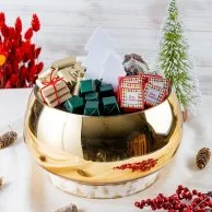 Christmas Collection Wrapped Chocolate - Golden Bowl