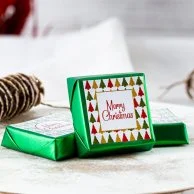 Christmas Collection Wrapped Chocolate - Green Theme 