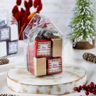 تشكيلة الكريسماس شوكولاتة ملفوفة - علبة على شكل بيت