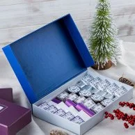 Christmas Collection Wrapped Chocolate - Lilac Theme
