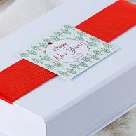 Christmas Collection Wrapped Chocolate - White Box