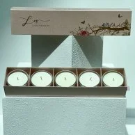 Dubai Bloom Gift Set with Five Miniature Candles By Light of Sakina