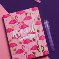 Flamingo Notebook with Rubber Band A5 Size