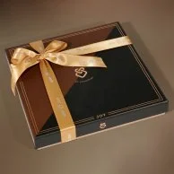 Delux Chocolate In Brown & Black 2 Color Box By Joy Chocolate 