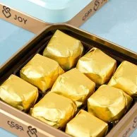 Regalo Tin Sq Box By Joy Chocolate 