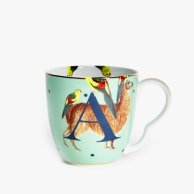 A - Alphabet Mug - alpaca by Yvonne Ellen