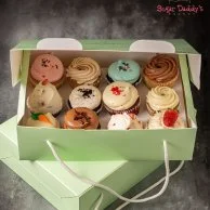A Dozen Assorted Cupcakes by Sugar Daddy's Bakery 