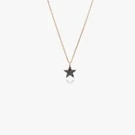 Gold-Plated Sterling Silver Five-Pointed Star Necklace With Zircon Stones by NAFEES
