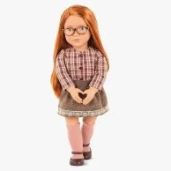 April Doll with Plaid Shirt & Skirt by Our Generation