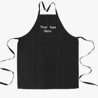 Customized Apron With Embroidery Block Print