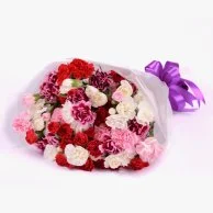 Assorted Carnations Hand Bouquet