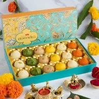 Assorted Kaju Pista Modak Gift Box 18pcs by My Govinda's