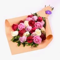 Assorted Roses Hand Bouquet