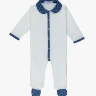 Astra Baby Pyjama by Jules & Juliette - White/Blue