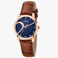 Avalieri Women Brown & Blue Quartz Watch