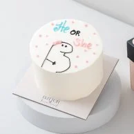 Baby Gender Reveal Cake