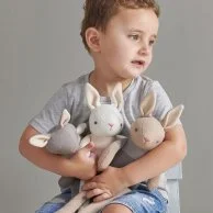 Baby Threads Cream Bunny Doll By ThreadBear Design