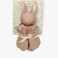 Baby Threads Taupe Bunny Comforter By ThreadBear Design