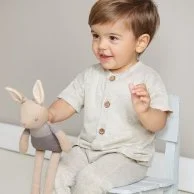 Baby Threads Taupe Bunny Doll By ThreadBear Design