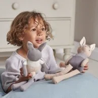 Baby Threads Taupe Bunny Doll By ThreadBear Design