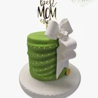 Best Mom cake with bow by Chez Hilda 