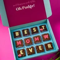 Best Mom Ever Box of 12 Brownies by Oh Fudge