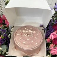 Best Mom Flowers and Cake Bundle by Cake Flake
