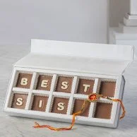 Best Sis Chocolate 10pcs with Rakhi by NJD