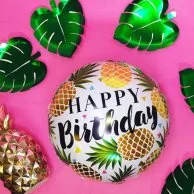 Birthday Golden Pineapple Balloon