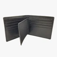 Black Cross Leather Wallet