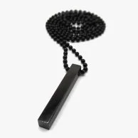 Black Cuboid Necklace