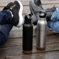 زجاجة مياه وكوب لون أسود من جاساني