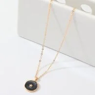 Black Polina Necklace by La Flor