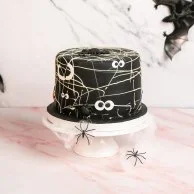 Black Velvet Web Cake by Sugarmoo