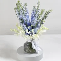 تنسيق زهور الدلفينيوم الزرقاء