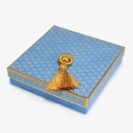 Blue Tassil Date Box