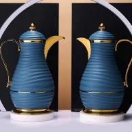 أزرق - دلتين للشاي والقهوة بتصميم أنيق من هارموني
