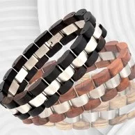 Bobo Bird wooden bracelet - dark brown
