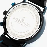 ساعة بوبو بيرد الخشبية - أزرق