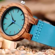 Bobo Bird Wooden Watch - Cyan