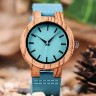 Bobo Bird Wooden Watch - Cyan